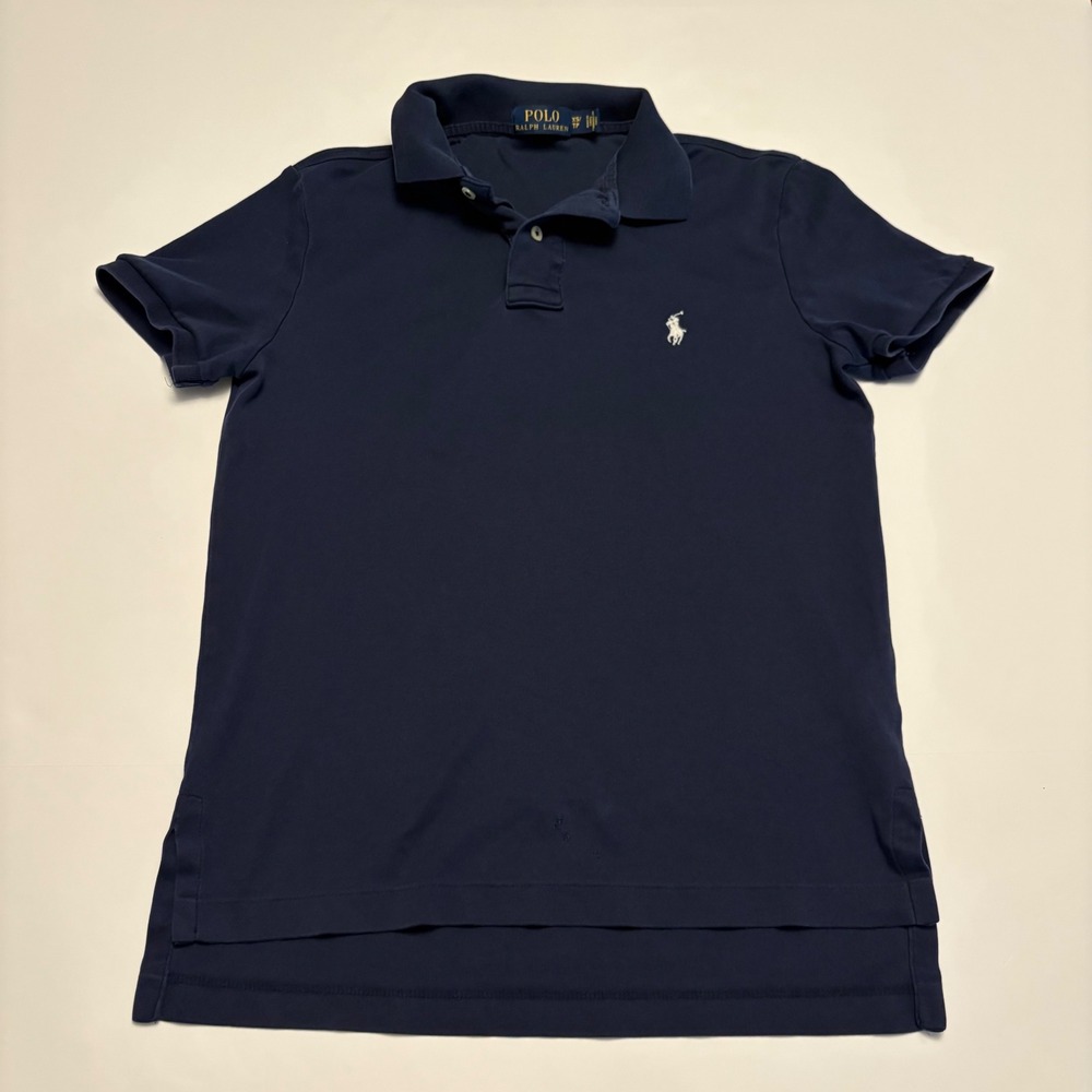 Polo Ralph Lauren Polo Shirt Mens XS Navy Blue Short Sleeve Cotton Pony Logo